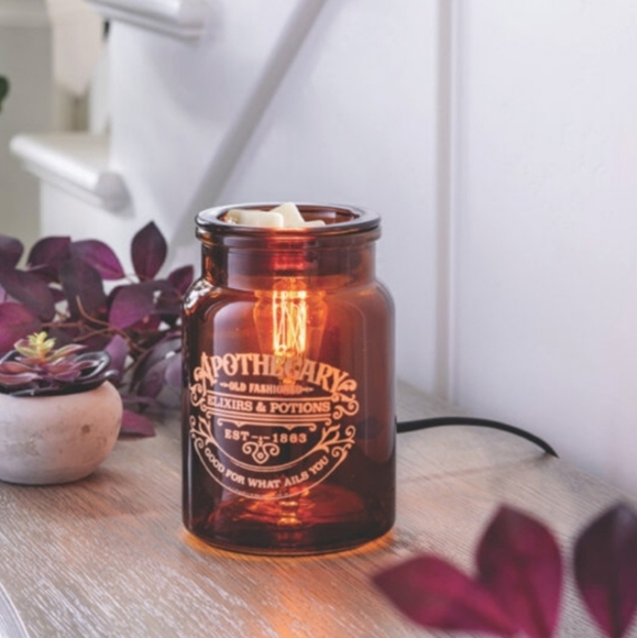 Amber Glass Wax Warmer - Picture 1 of 5